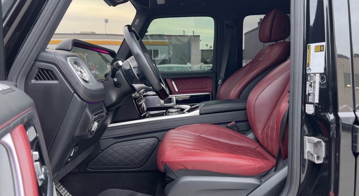 Intérieur G63 cuir rouge